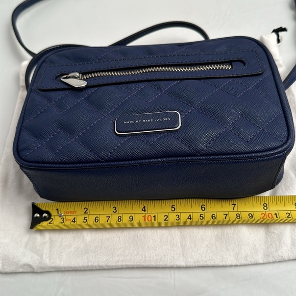 Marc by Marc Jacobs Sally Mineral Blue quilted Saffiano leather crossbody bag - Picture 11 of 15